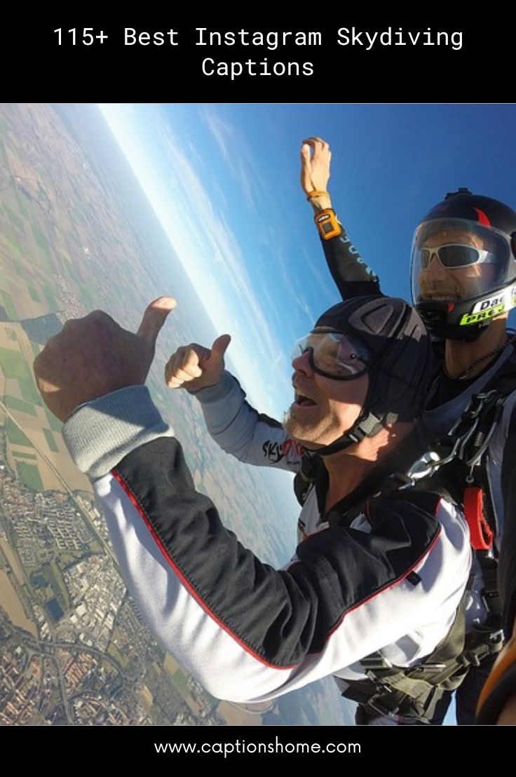 Best Instagram Skydiving Captions